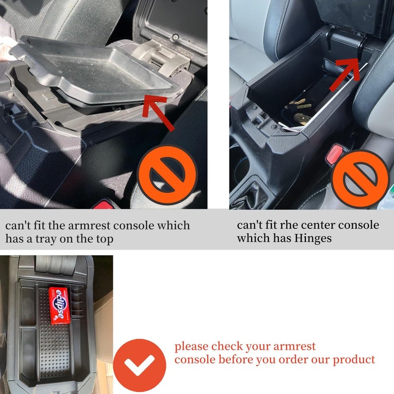 Vesul Center Console Organizer Tray Compatible with Toyota RAV4 2013 2014 2015 2016 Storage Box ABS Tray Insert Organizer Glove Pallet - Image 2